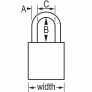 MASTER LOCK A1105KABLU SAFETY PADLOCKS
