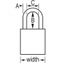 MASTER LOCK A1105KAMKCLR SAFETY PADLOCKS