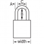 MASTER LOCK A1105KAMKYLW SAFETY PADLOCKS