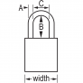 MASTER LOCK A1107MKYLW SAFETY PADLOCKS