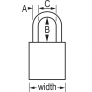 MASTER LOCK A1165KAMKW417YLW SAFETY PADLOCKS