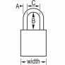 MASTER LOCK A1165KAORJ SAFETY PADLOCKS