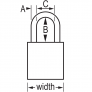 MASTER LOCK A1165MKW417BLU SAFETY PADLOCKS