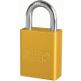 MASTER LOCK A1165YLW ANODIZED ALUMINUM SAFETY PADLOCKS