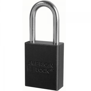MASTER LOCK A1166BLK ANODIZED ALUMINUM SAFETY PADLOCKS
