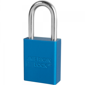 MASTER LOCK A1166KAMKW417BLU ANODIZED ALUMINUM SAFETY PADLOCKS