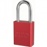 MASTER LOCK A1166KARED ANODIZED ALUMINUM SAFETY PADLOCKS