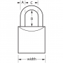 MASTER LOCK 6850KALJ PROSERIES SOLID BRASS LOCK