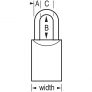 MASTER LOCK 7030KALF PROSERIES SOLID STEEL LOCK
