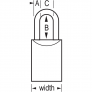 MASTER LOCK 7030LT PROSERIES SOLID STEEL LOCK