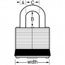 MASTER LOCK 7KA LAMINATED PADLOCK
