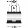 MASTER LOCK 81KALJ LAMINATED PADLOCK