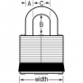 MASTER LOCK 82KALF LAMINATED PADLOCK