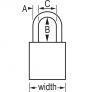 MASTER LOCK A1106KAMKORJ SAFETY PADLOCKS
