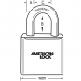 AMERICAN LOCK A3650D035 SOLID BODY PADLOCK