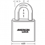 AMERICAN LOCK A3650D285 SOLID BODY PADLOCK