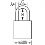 MASTER LOCK A1106MKCLR SAFETY PADLOCKS