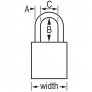 MASTER LOCK A1106RED SAFETY PADLOCKS