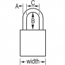 MASTER LOCK A1107KAMKRED SAFETY PADLOCKS