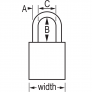 MASTER LOCK A1107KAMKYLW SAFETY PADLOCKS