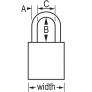 MASTER LOCK A1107KARED SAFETY PADLOCKS