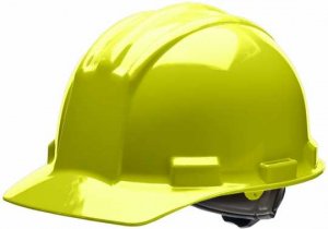 BULLARD S51 SAFETY HELMET WITH 4-POINT RATCHET SUSPENSION & RAIN TROUGH