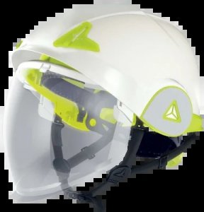 DELTA PLUS ONYX2 WHITE ARC FLASH SAFETY HELMET WITH VISOR