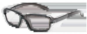 WORKSAFERX ARION SAFETY PRESCRIPTION GLASSES, TRANSLUCENT GREY FRAME, FRAMES ONLY