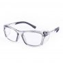 WORKSAFERX OTUS E3065 SAFETY PRESCRIPTION GLASSES, LIGHT GREY FRAME WITH SIDE SHIELD, FRAMES ONLY