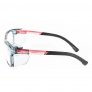 WORKSAFERX OTUS E3065 SAFETY PRESCRIPTION GLASSES, TEAL BLUE FRAME WITH SIDE-SHIELD, FRAMES ONLY