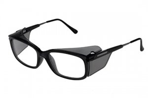 WORKSAFERX PLUTO E3014 SAFETY PRESCRIPTION GLASSES, GREY TRANSLUCENT FRAME, 54 IN WIDTH, FRAMES ONLY