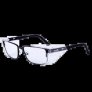 WORKSAFERX RETRO E3059 SAFETY PRESCRIPTION GLASSES, BLACK FRAME, FRAMES ONLY