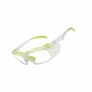 WORKSAFERX STEED E3041 SAFETY PRESCRIPTION GLASSES, LIME GREEN FRAME WITH CLEAR HOLDER, FRAMES ONLY