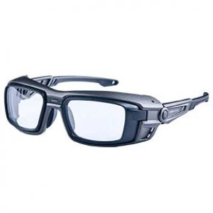 WORKSAFERX VECTOR E3062 SAFETY PRESCRIPTION GLASSES, MATT BLACK FRAME, FRAMES ONLY