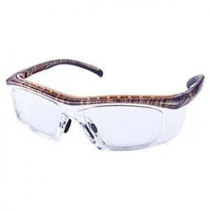 WORKSAFERX STEDA II E3055 SAFETY PRESCRIPTION GLASSES, WOOD PATTERN FRAME, FRAMES ONLY