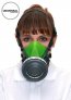 BLS SGE46 GREEN COLOUR SILICONE RUBBER HALF MASK [1PCS/BOX, 8PCS/CARTON]