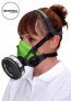 BLS SGE46 GREEN COLOUR SILICONE RUBBER HALF MASK [1PCS/BOX, 8PCS/CARTON]