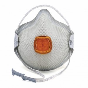 MOLDEX 2800N95 N95 RESPIRATOR WITH ORGANIC VAPOUR RELIEF, HANDYSTRAP & VENTEX VALVE
