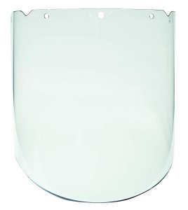 MSA VISOR, V-GARD POLYCARBONATE CLEAR FACE SHIELD VISOR, HEADGEAR SOLD SEPARATELY