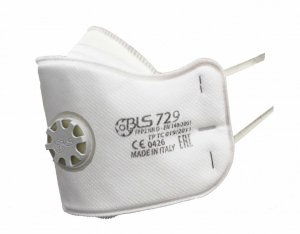 BLS 729 FFP2 NR D PARTICULATE RESPIRATOR WITH EXHALATION VALVE