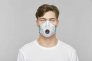 BLS ZER0 FFP3 DISPOSABLE MASK WITH ACTIVATED CARBON, FULL GASKET & VALVE