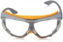UVEX SKYGUARD NT SAFETY GLASSES GREY/ORANGE FRAME CLEAR SUPRAVISION HARD-COATED ANTI-FOG LENS