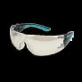 WORKSAFE 3074 WAVE, CLEAR FRAME, BLACK TEMPLE, BLUE TIP, INDOOR/OUTDOOR HC LENS