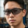 WORKSAFE GLINDER E3048 ADJUSTABLE SAFETY GLASSES WITH VENTED BROWGUARD