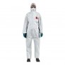 ANSELL ALPHATEC 2500-WH PLUS MODEL 111 C/W 3 PIECE HOODS COVERALL, TAPED SEAMS PLUS 2 WAY ZIP (35PCS/BOX)