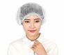 DISPOSABLE 10G PP NON-WOVEN HAIRNET STRIPE, 21' DOUBLE ELASTIC WITH WHITE SINGLE-USE DESIGN