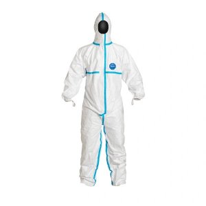 DUPONT TYVEK 600 CLASSIC+ HOODED COVERALL TAPE SEAM WHITE 100PCS/CTN (PN-TYVCHA5TWHLG010000)