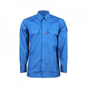 WORKSAFE FR ROYAL BLUE JACKET IN DUPONT NOMEX WITH DOUBLE-STITCHED SEAMS