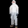 WORKSAFE MICROVEK POLYPROPYLENE COVERALL, WHITE