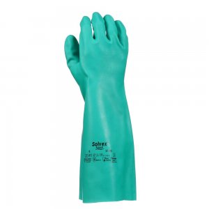 ANSELL SOLVEX 37-165 NITRILE CHEMICAL RESISTANT GLOVES 22MIL 15